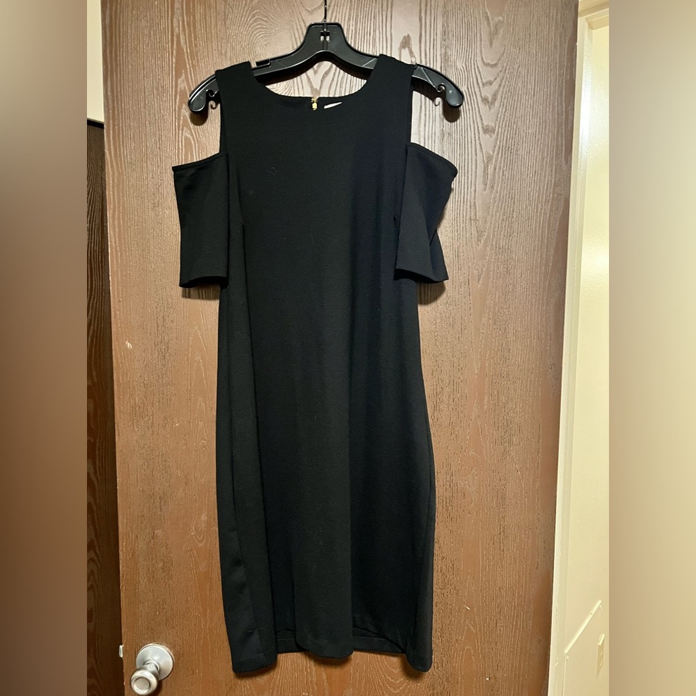Michael Kors Fitted Cold Shoulder Dress